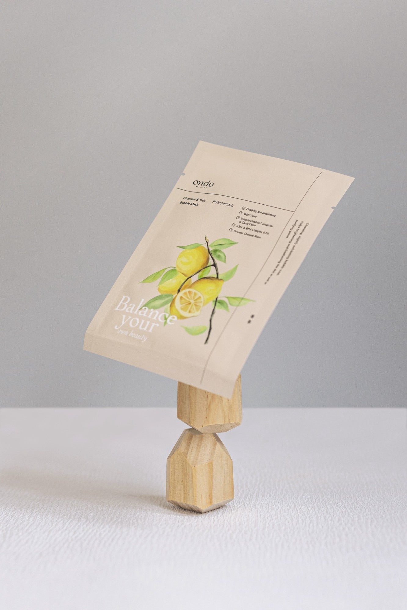Ondo Beauty 36.5 CHARCOAL & YUJA BUBBLE MASK PONG-PONG